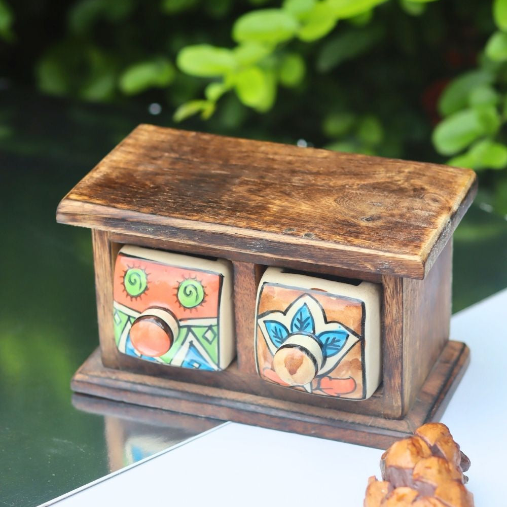 Wooden Decor Drawer – Handcrafted Glow made by wooden