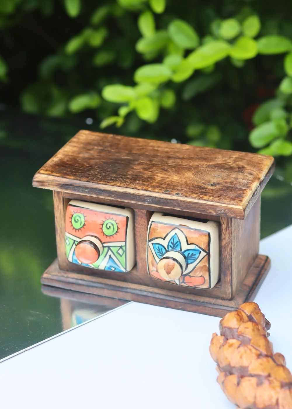 Wooden Decor Drawer – Handcrafted Glow made by wooden