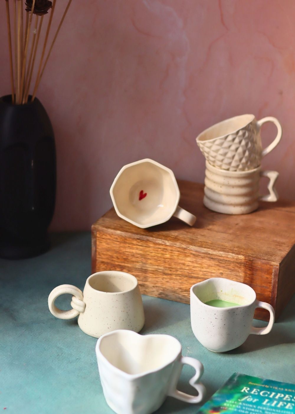 All White Mugs - Set of 6 (For the price of 5) made by ceramic