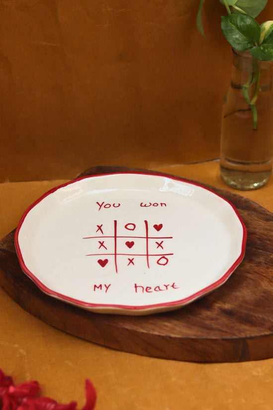 You won my heart - Plate