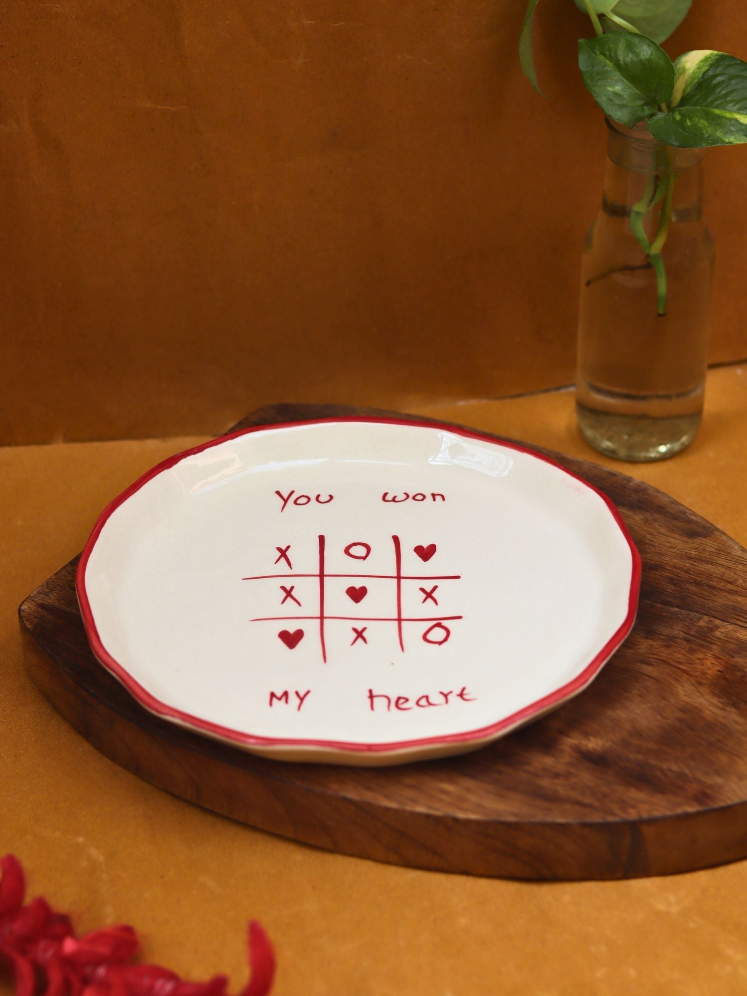 You won my heart - Plate