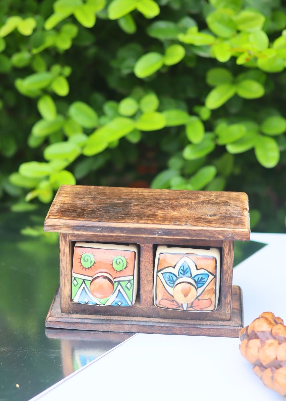 Wooden Decor Drawer – Handcrafted Glow with premium quality material