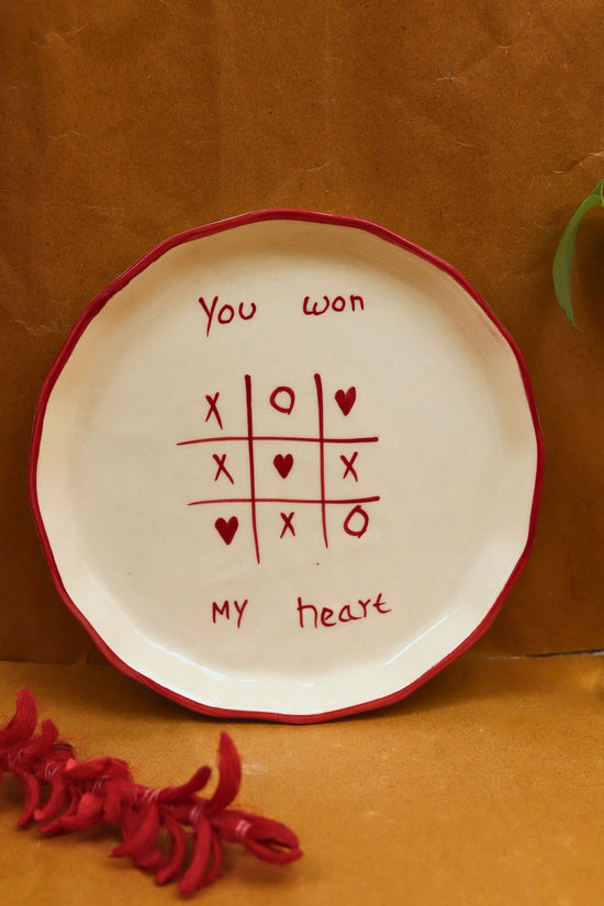 You won my heart - Plate