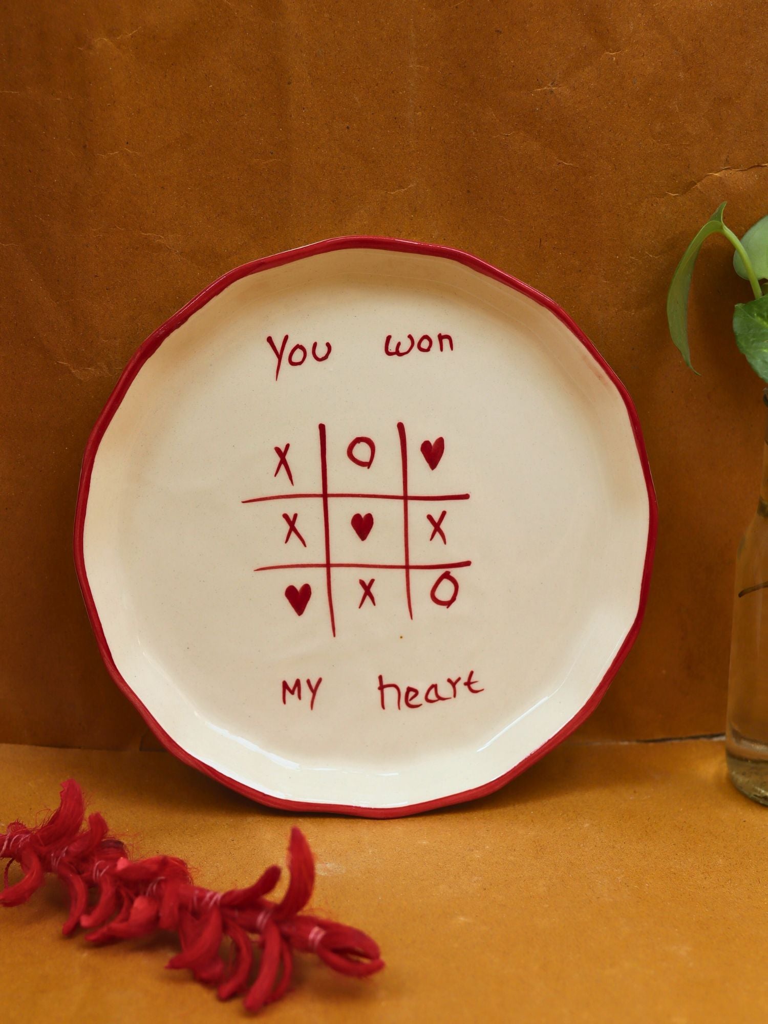 You won my heart - Plate