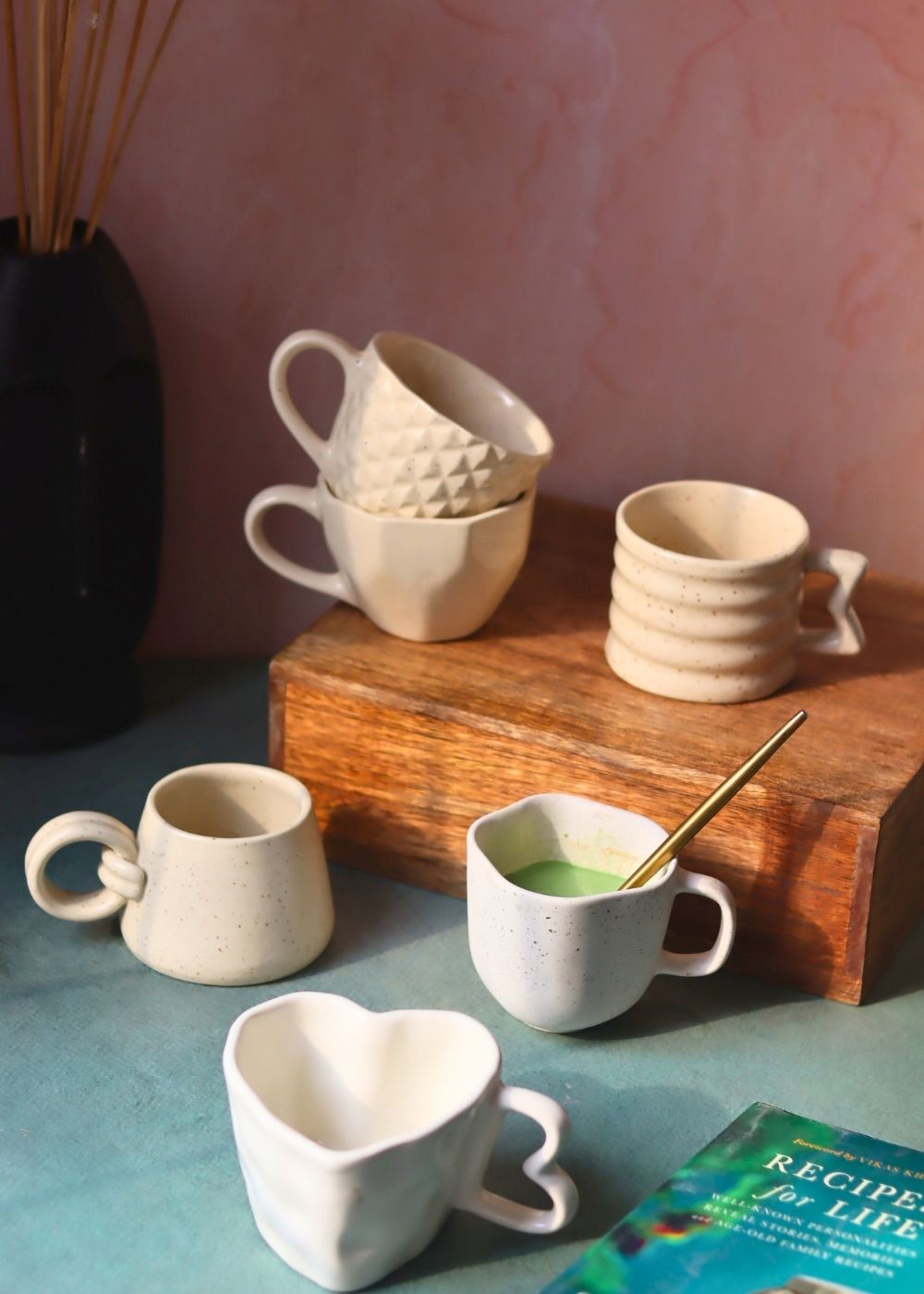 All White Mugs - Set of 6 (For the price of 5) with premium quality material