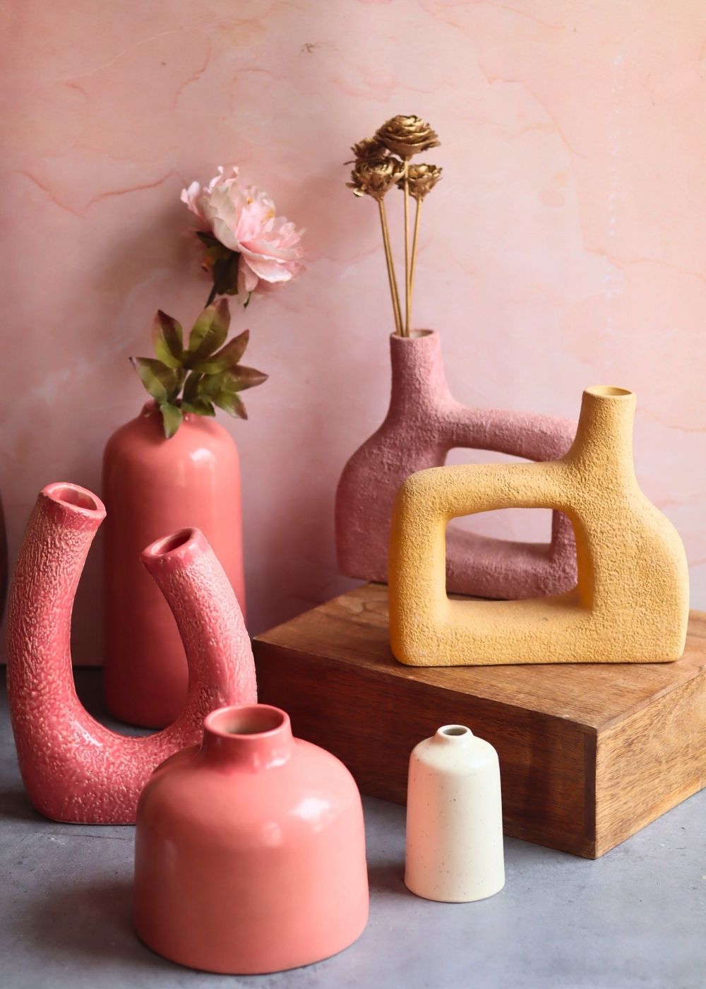 Pinteresty Table Vases (Pay for 5, Get 6) handmade in India