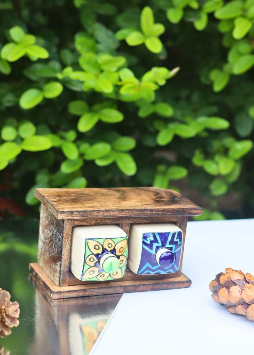 handmade Wooden Decor Drawer – Eclectic Fusion