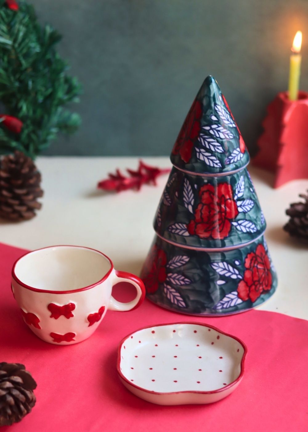 Set of 3 - Jolly Joy Combo made by ceramic