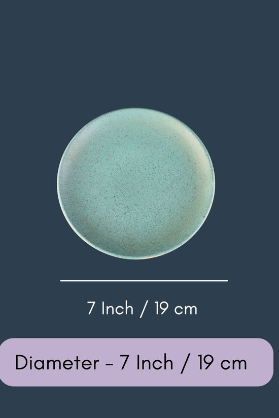 Teal Quarter Plate  (Set of Four - Get 2 FREE)