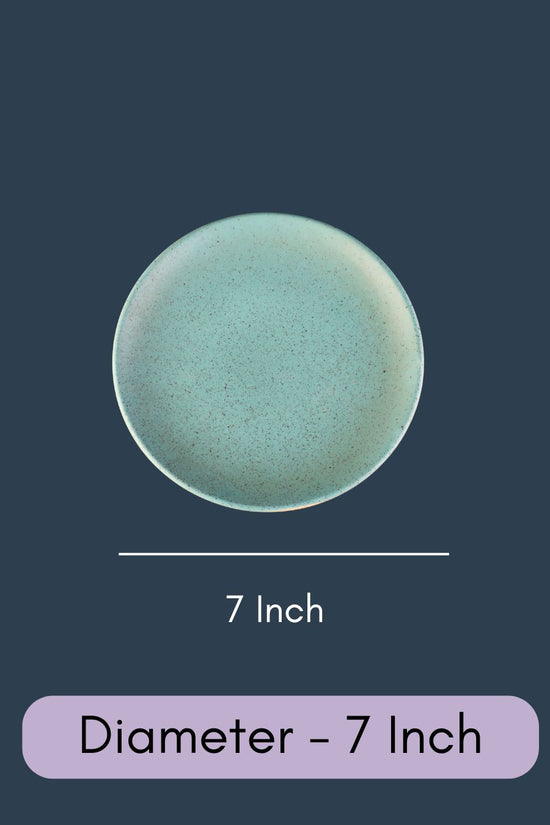 Teal Quarter Plate  (Set of Four - Get 2 FREE)