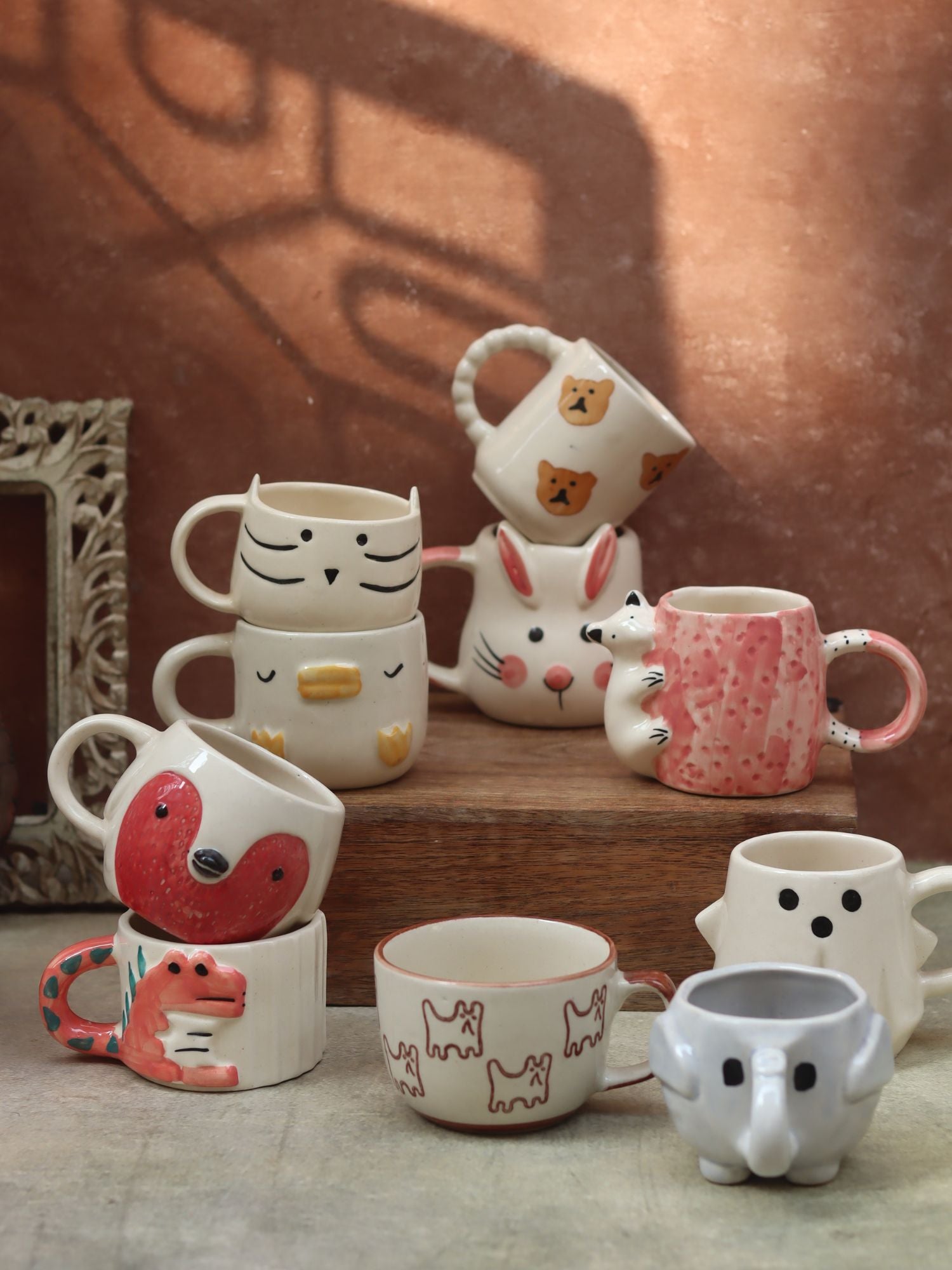 Set of 10 Animal Kingdom Mugs Combo (for the price of 7)