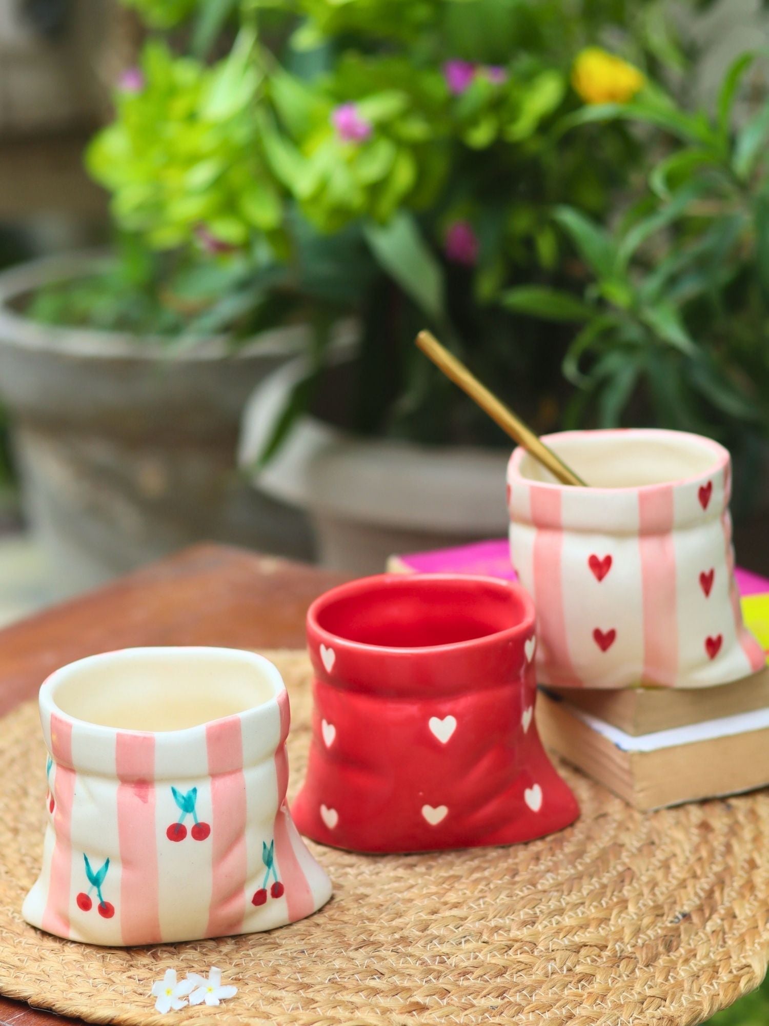 Lead free Set of 3 - The Pouch Mugs combo