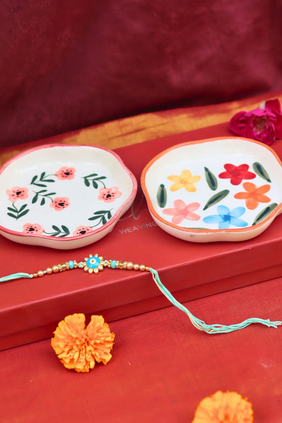 handmade Brightday & Poppy Handmade Dessert Plates Rakhi Gift box