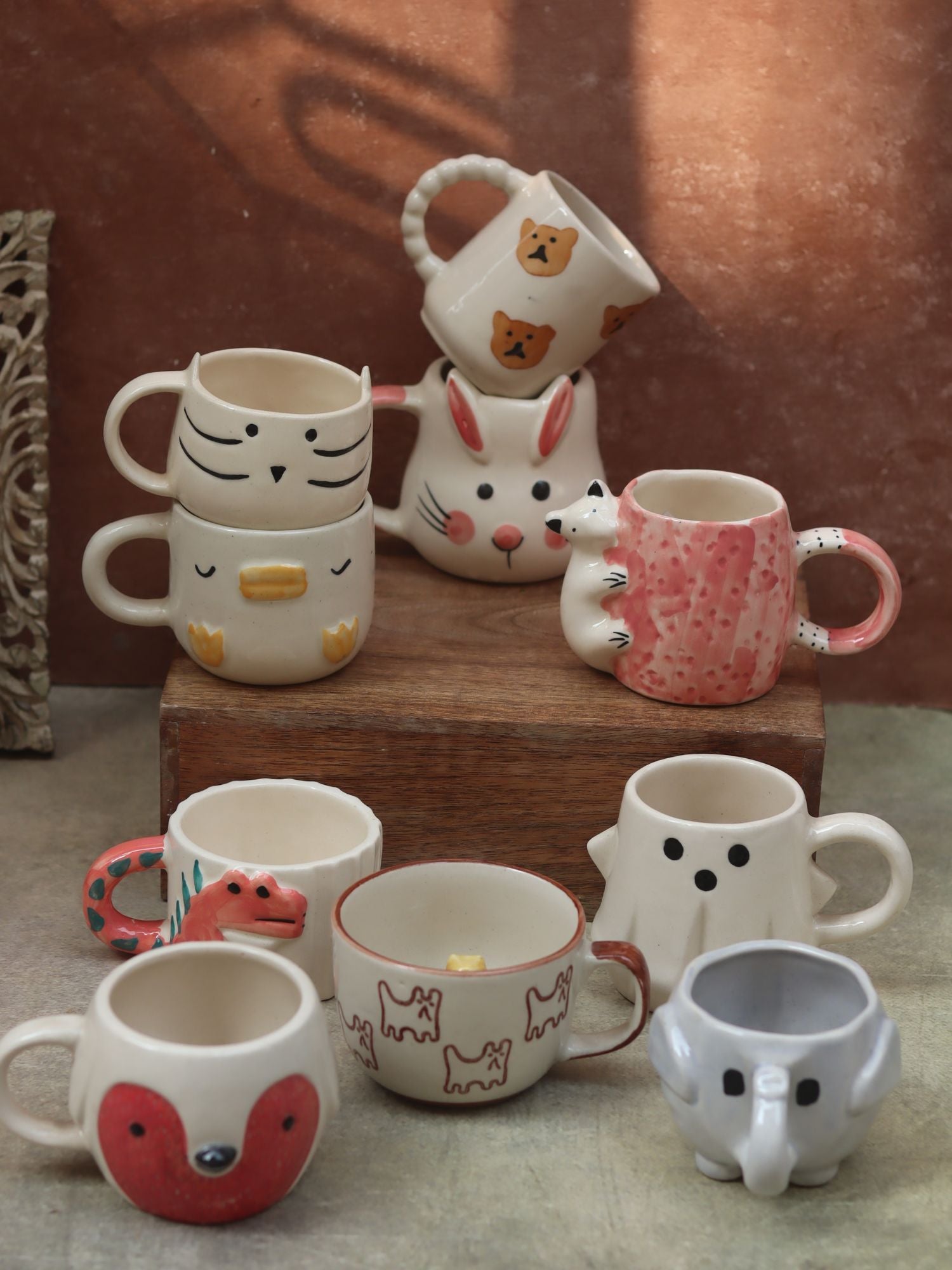 Set of 10 Animal Kingdom Mugs Combo (for the price of 7)