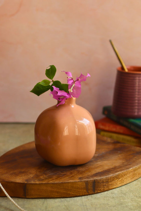 handmade Anar Vase - Peach