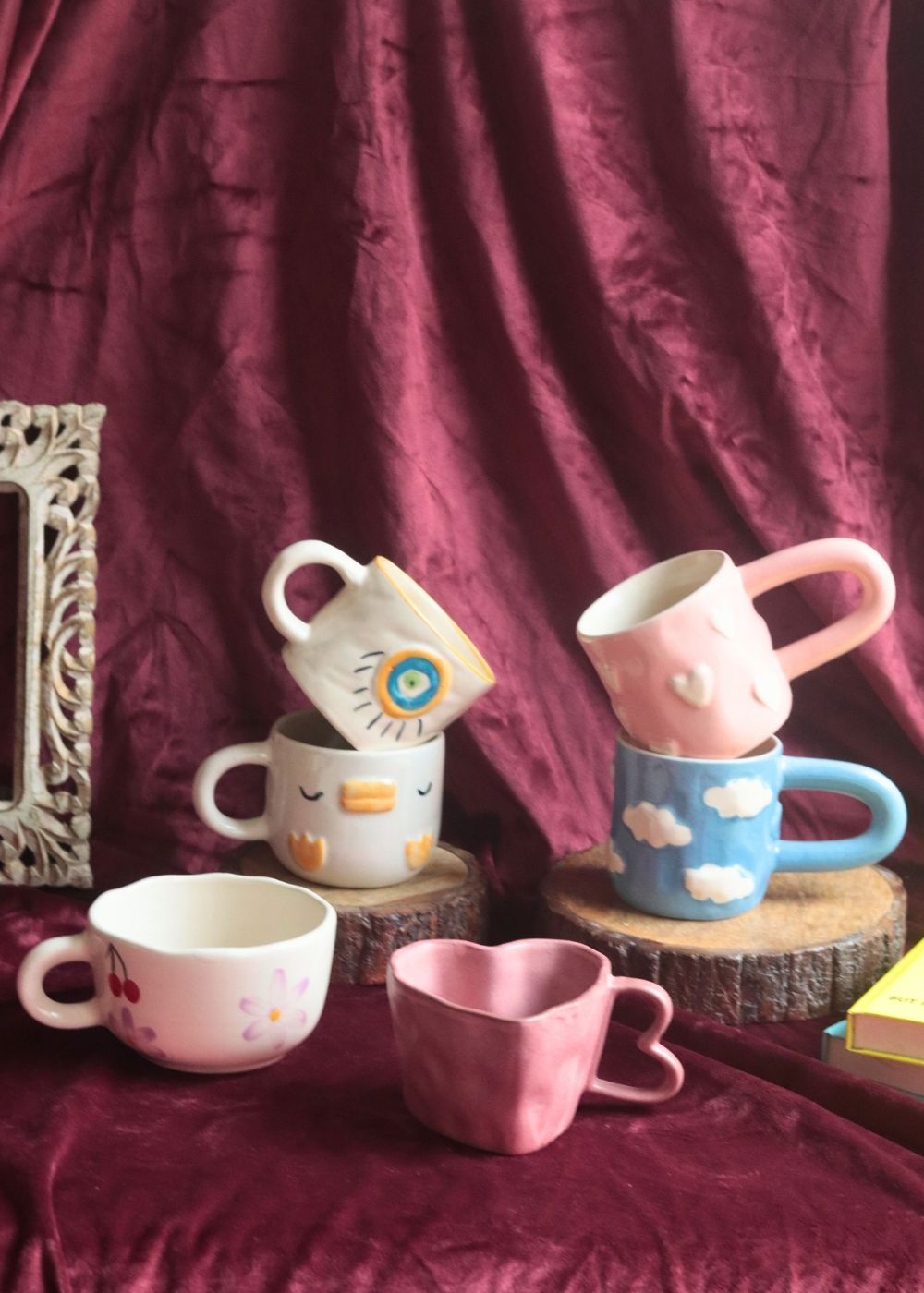 Set of 6 most aesthetic mugs (for the price of 5) with premium quality material