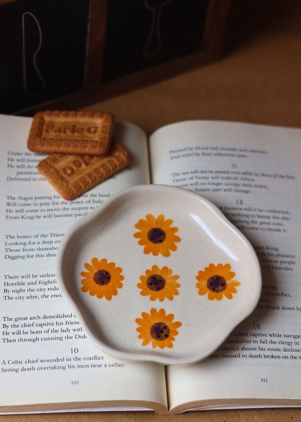 Surajmukhi Handmade Dessert Plate handmade in India