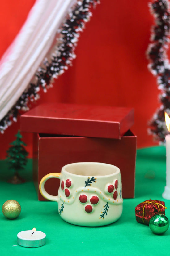 Cherry Mug in a Gift Box made by ceramic