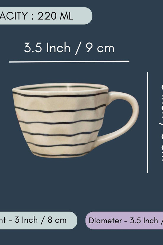 Black Lined Mug