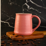 Handmade coffee mug chic pink