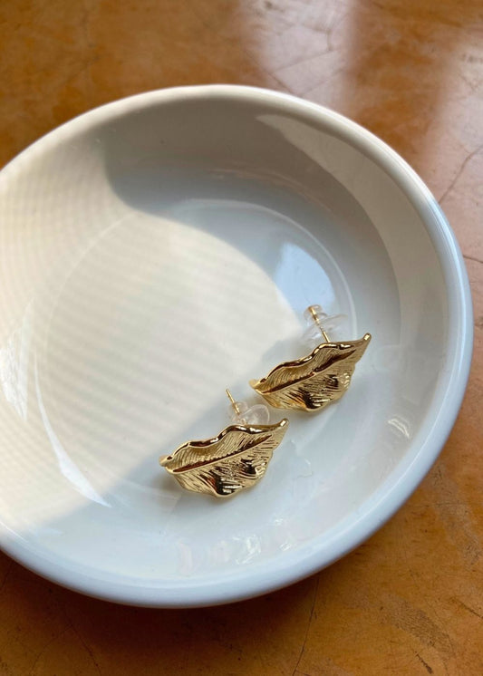 Leafy Affair Studs handmade in india