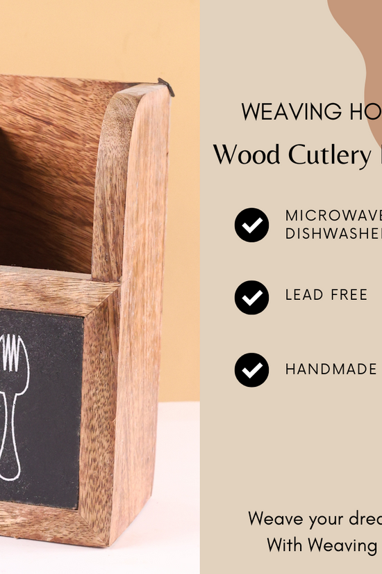 Wood Cutlery Holder