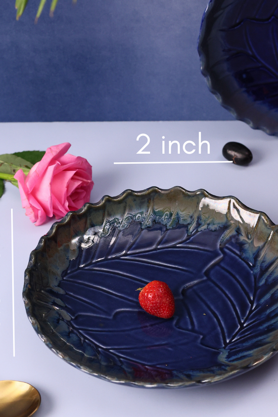 Royal Blue Round Engraved Platter