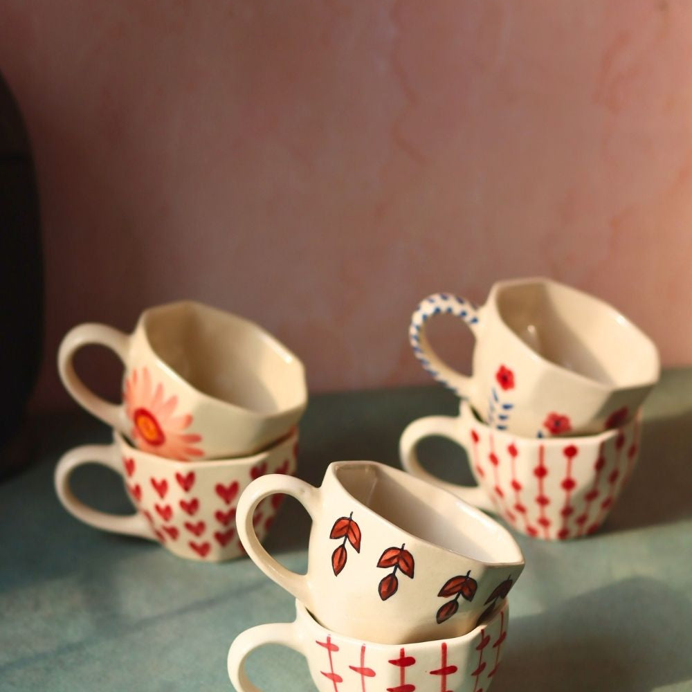 Handmade Set of 6 Bestseller Mugs (for the price of 5)