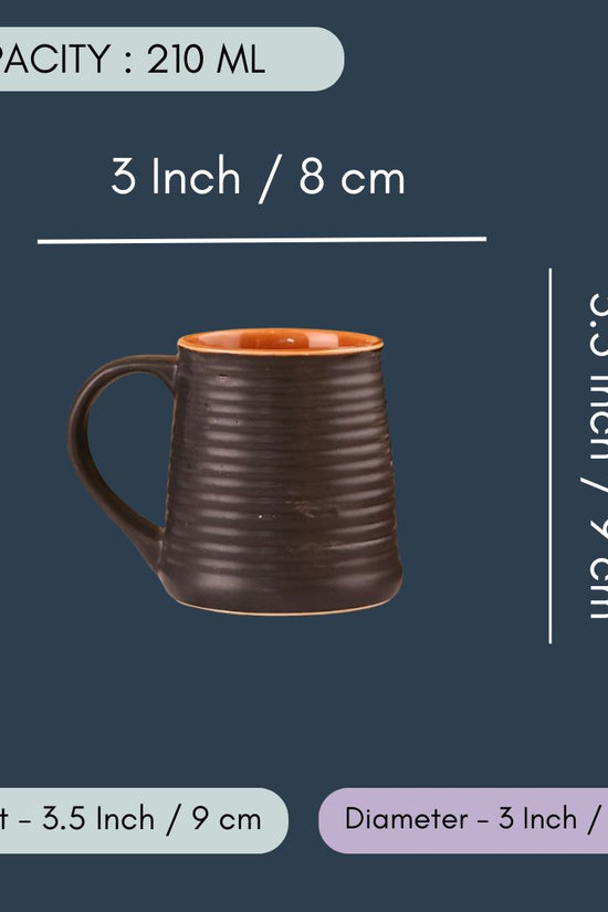 Rust-Black Coffee Mug