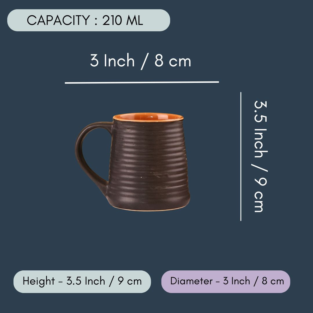 Rust-Black Coffee Mug