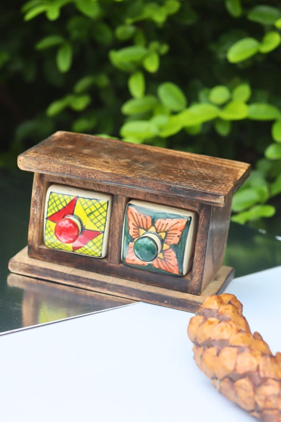 Wooden Decor Drawer – Artistic Glow handmade in India
