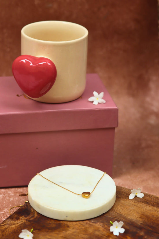 Red Heartbeat Karva Chauth hamper with premium quality material
