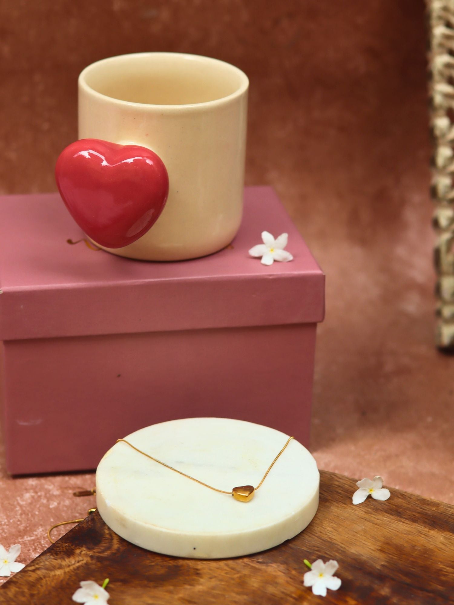 Red Heartbeat Karva Chauth hamper with premium quality material