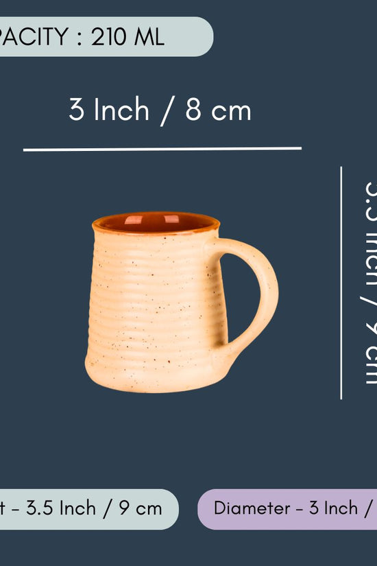Cream Speckled Coffee Mug