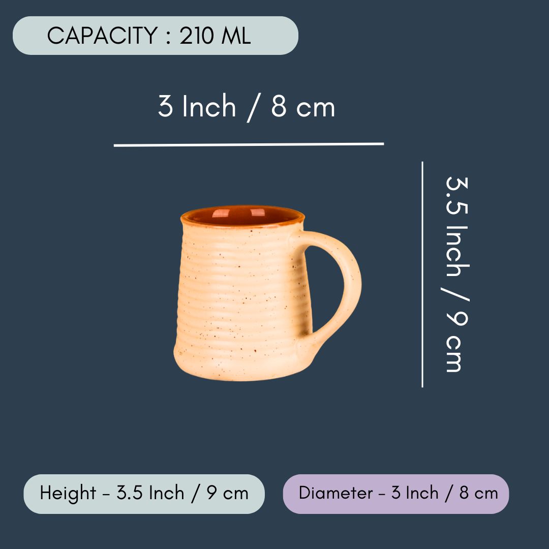 Cream Speckled Coffee Mug