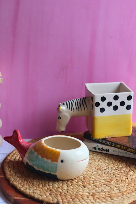 Handmade Nemo Fish & Quirky Horse Planter