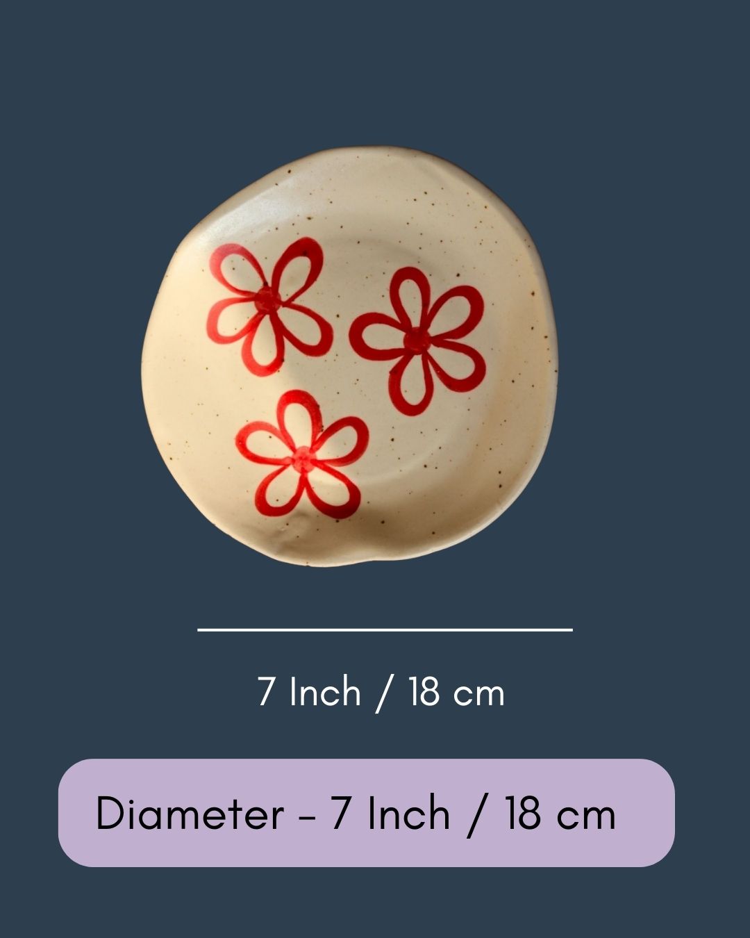Red Bloom Plate