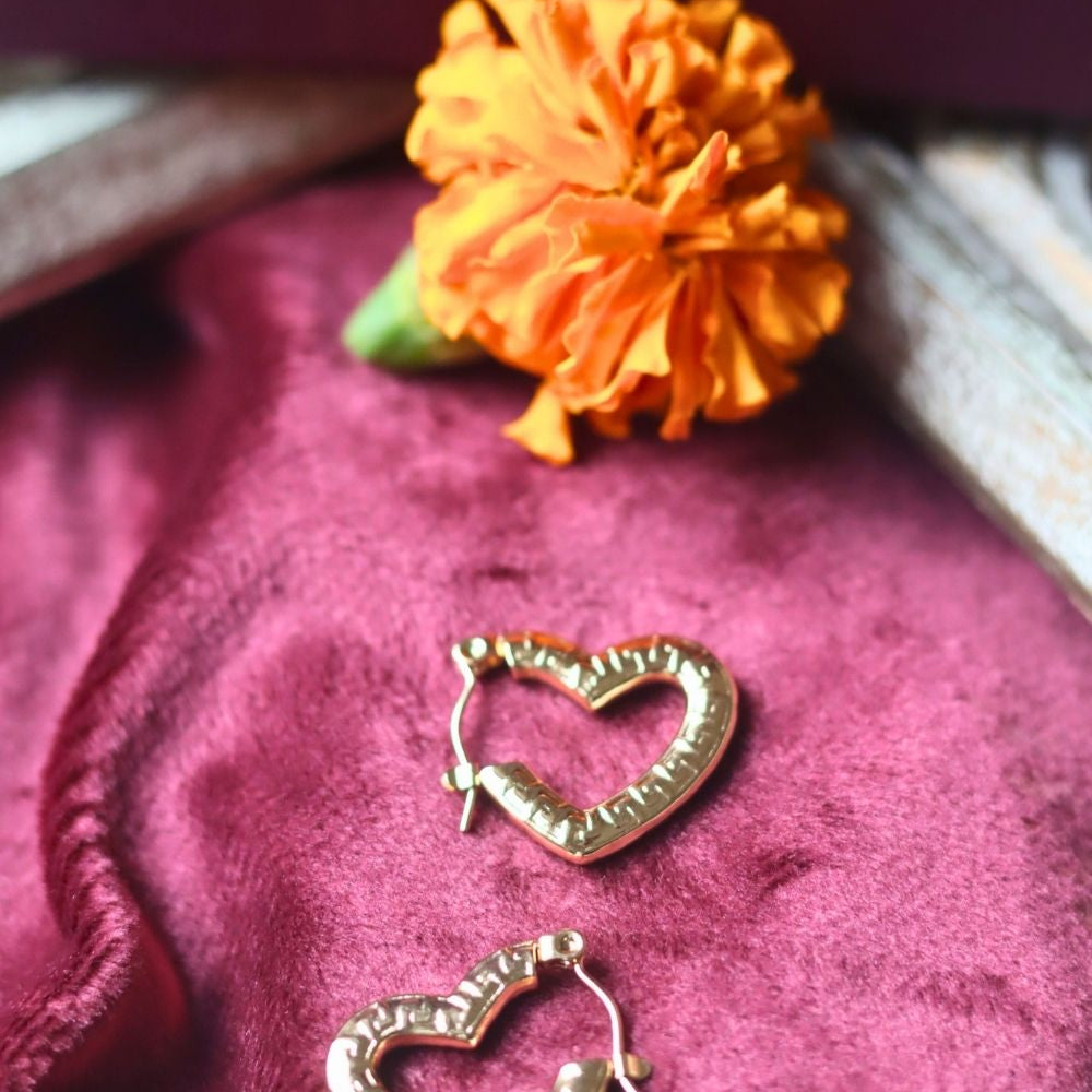 Anti tarnish Heartbeat Earrings