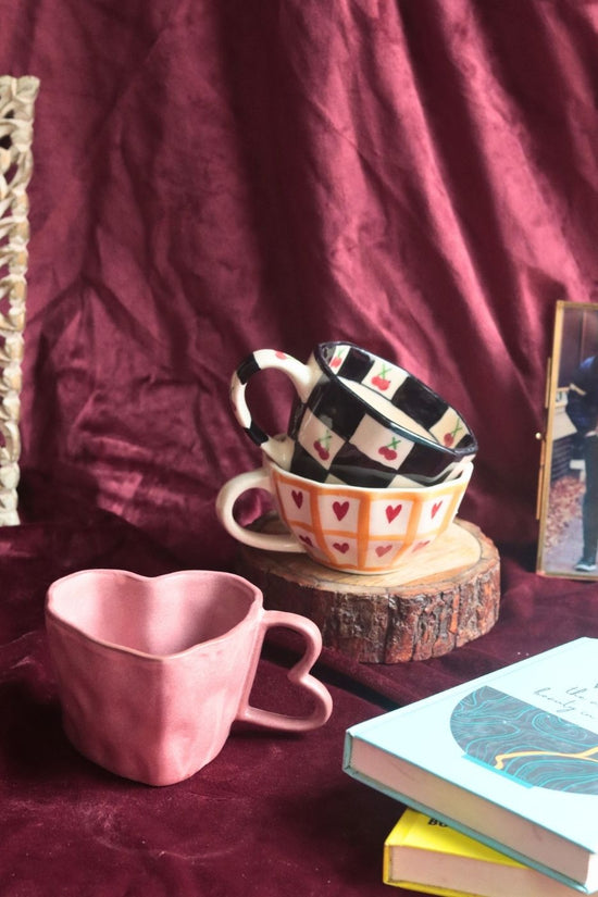 Set of 3 - Loveberry Mugs made by ceramic