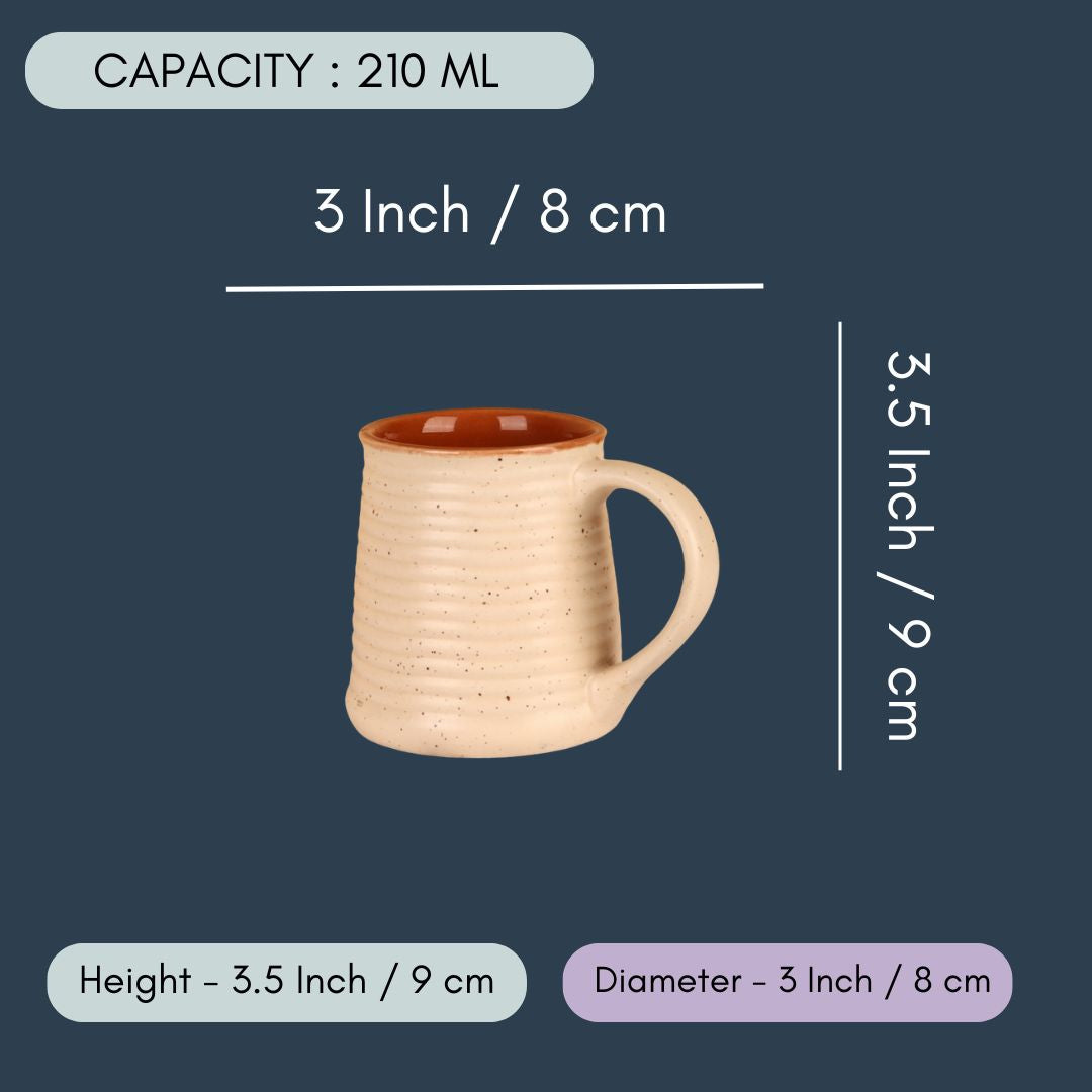White Speckled Coffee Mug