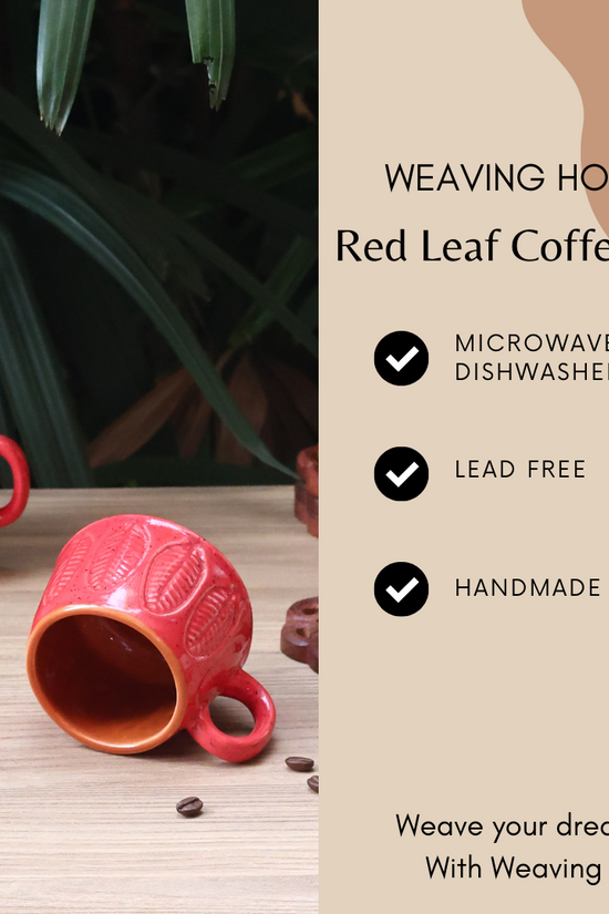 Red coffee mug significations 