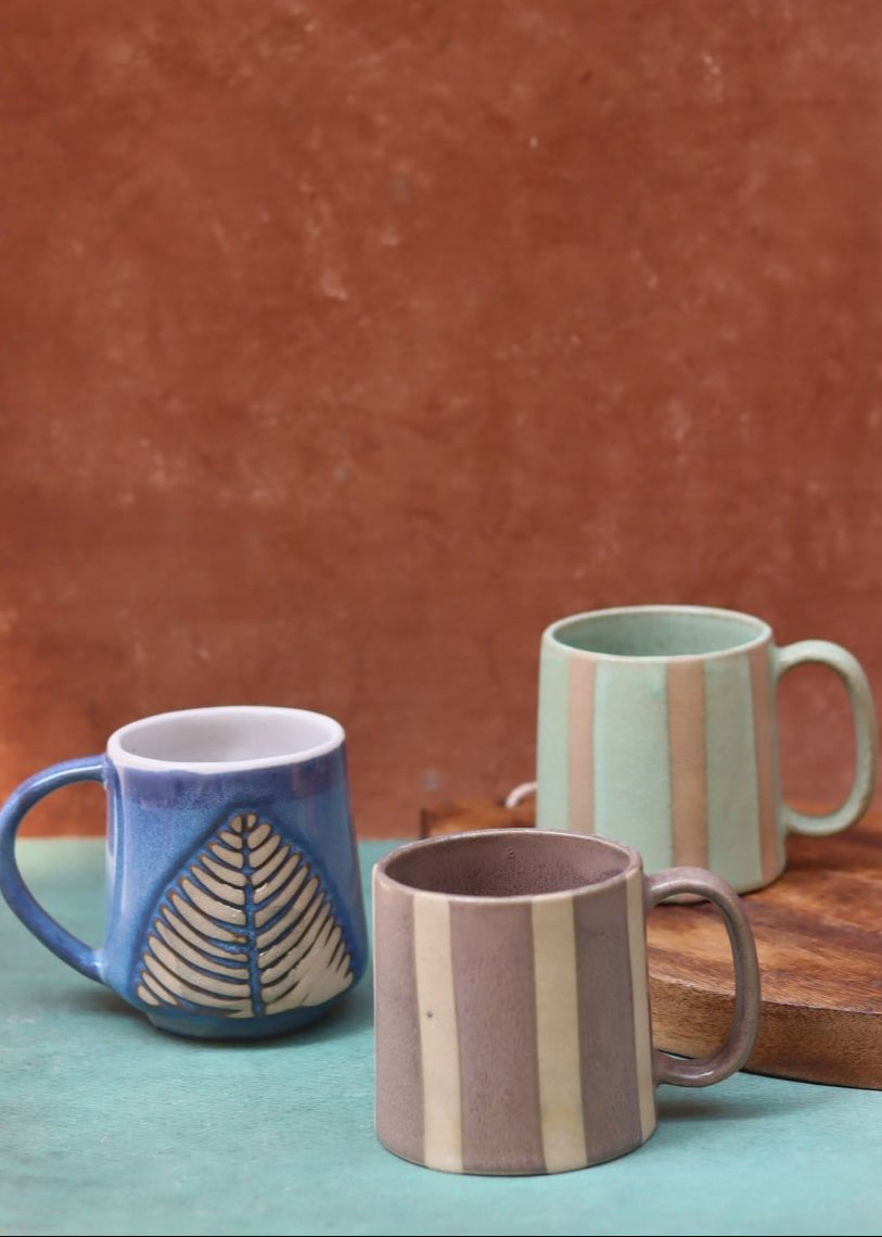 Set of 3 - Basic Hotselling Mugs combo handmade in india