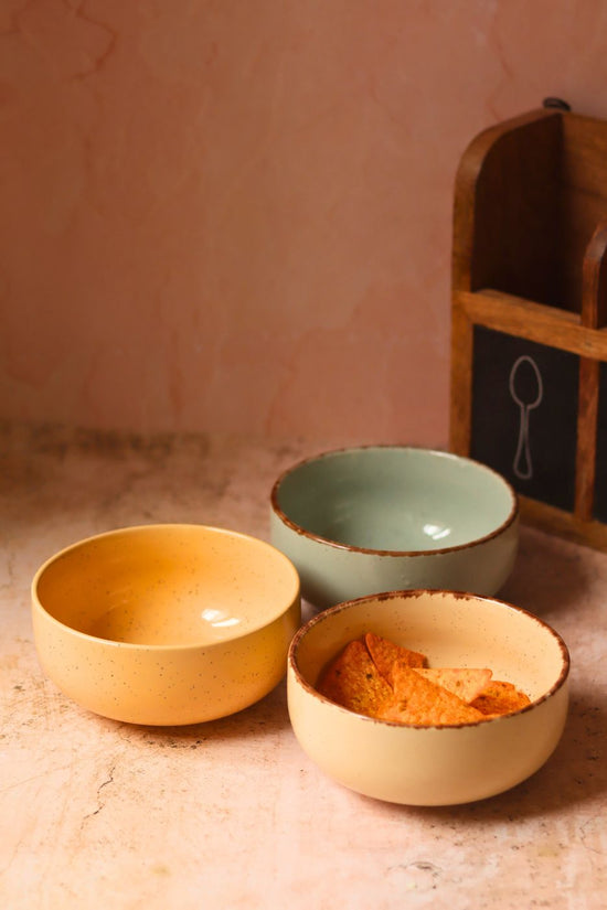 Set of 3 - Everyday Elegance Ceramic Bowls made by ceramic