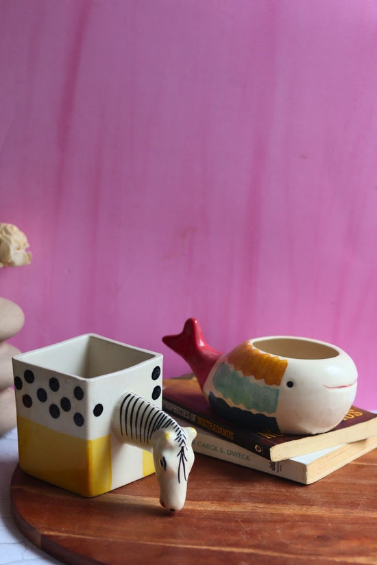 Nemo Fish & Quirky Horse Planter handmade in india