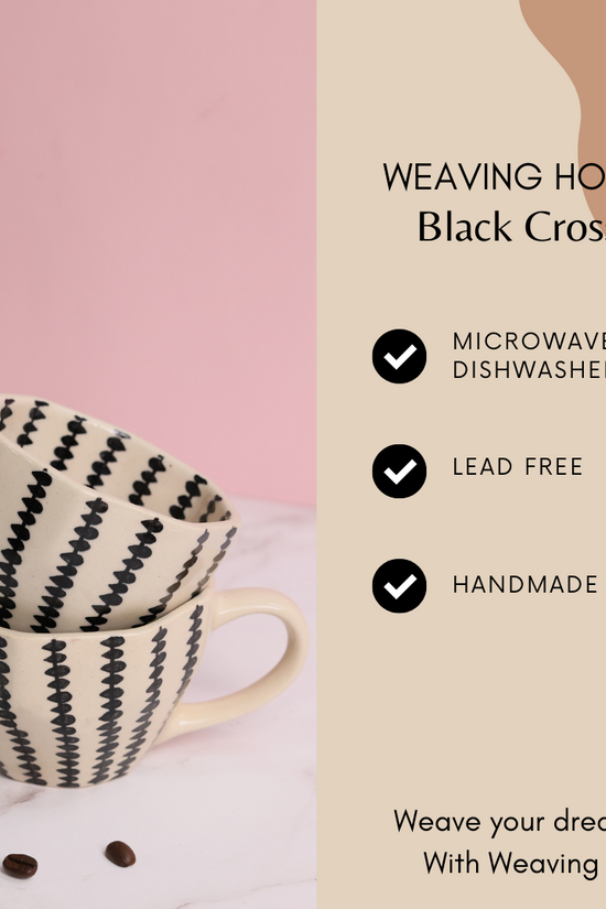 Black crosses coffee mug significations