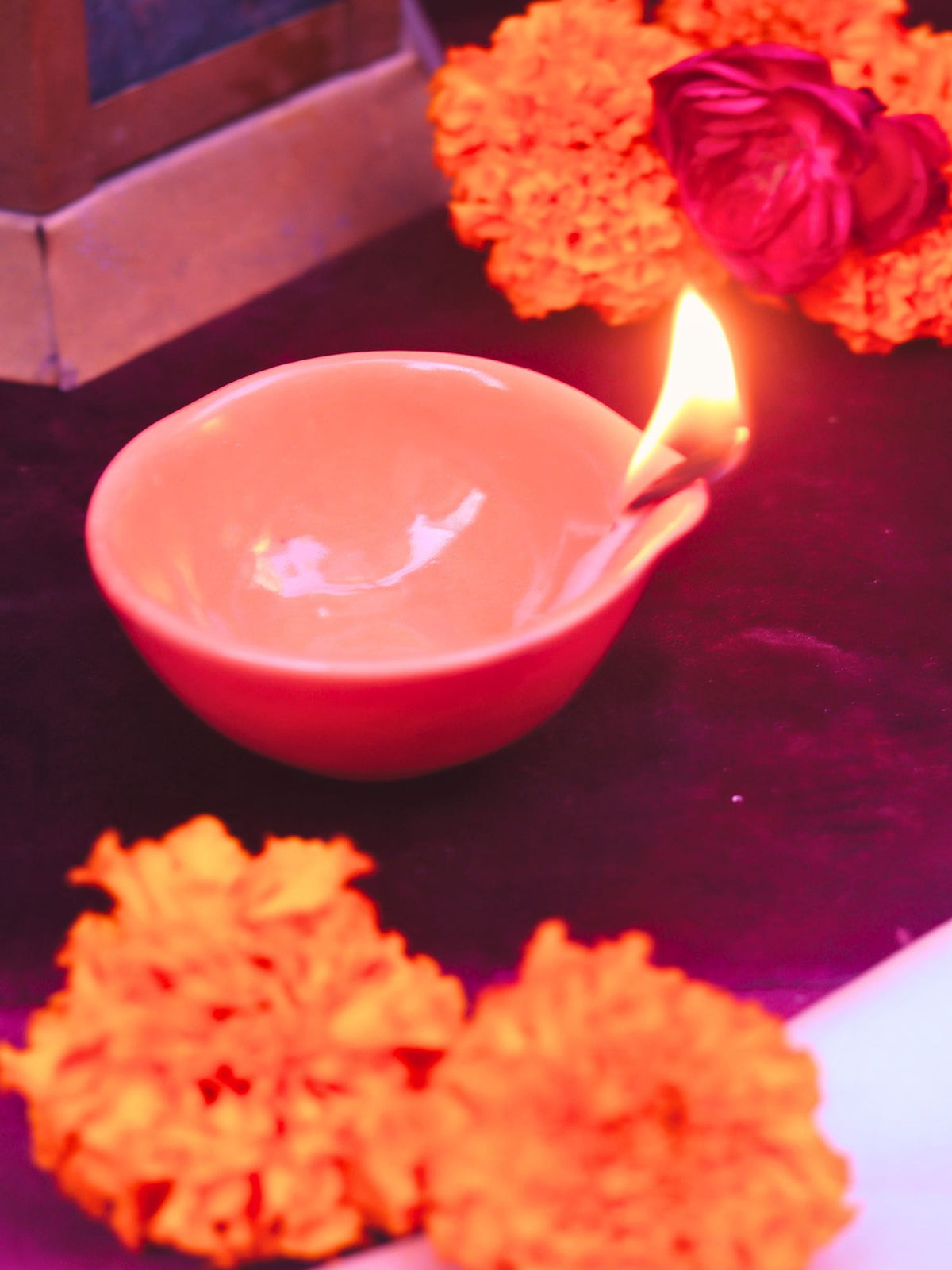 Set of 4 Essential Diwali Diya - Orange