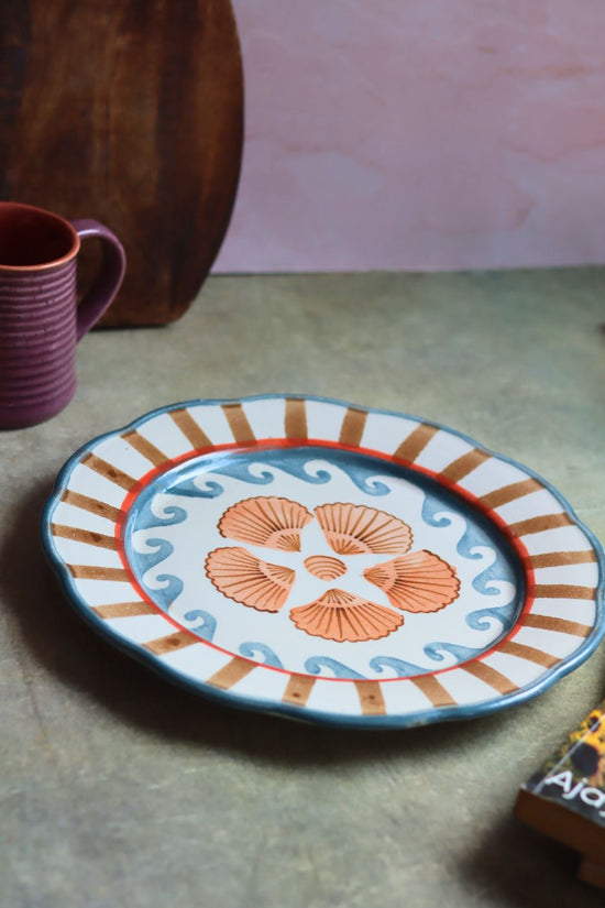 Sea Dream Dinner Plate  made by ceramic