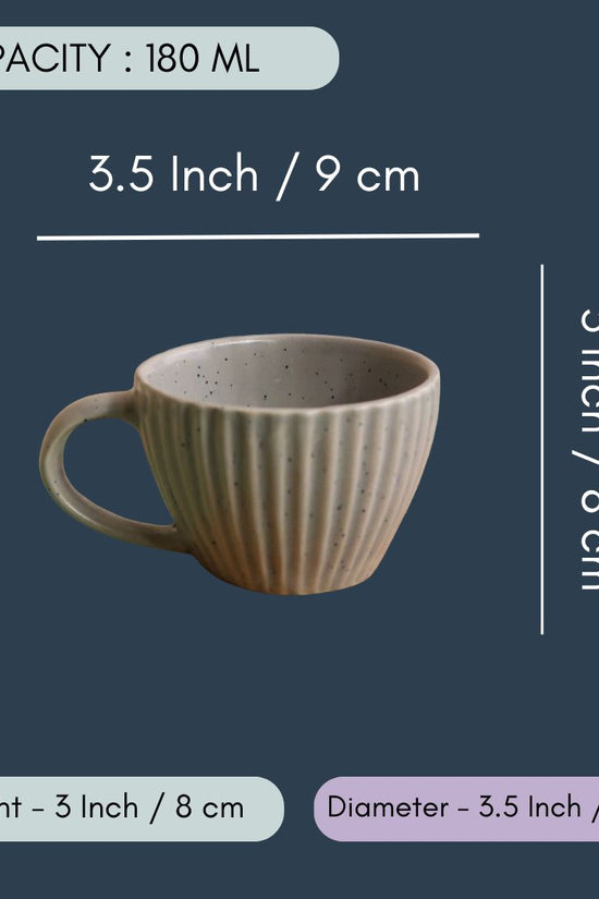 Grey Striped Coffee Mug