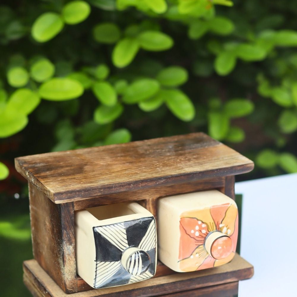 handmade Wooden Decor Drawer – Vibrant Bliss