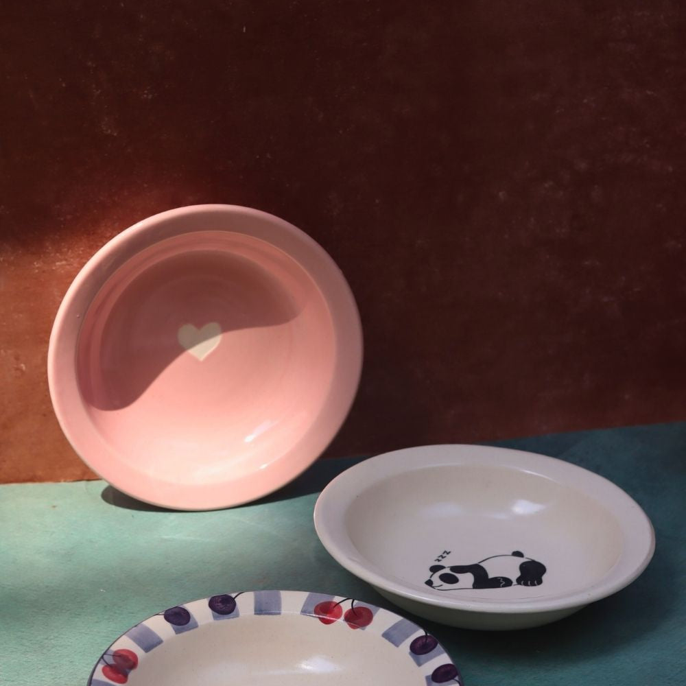 Set of 3 - Classic Fiesta Pasta plates made by ceramic